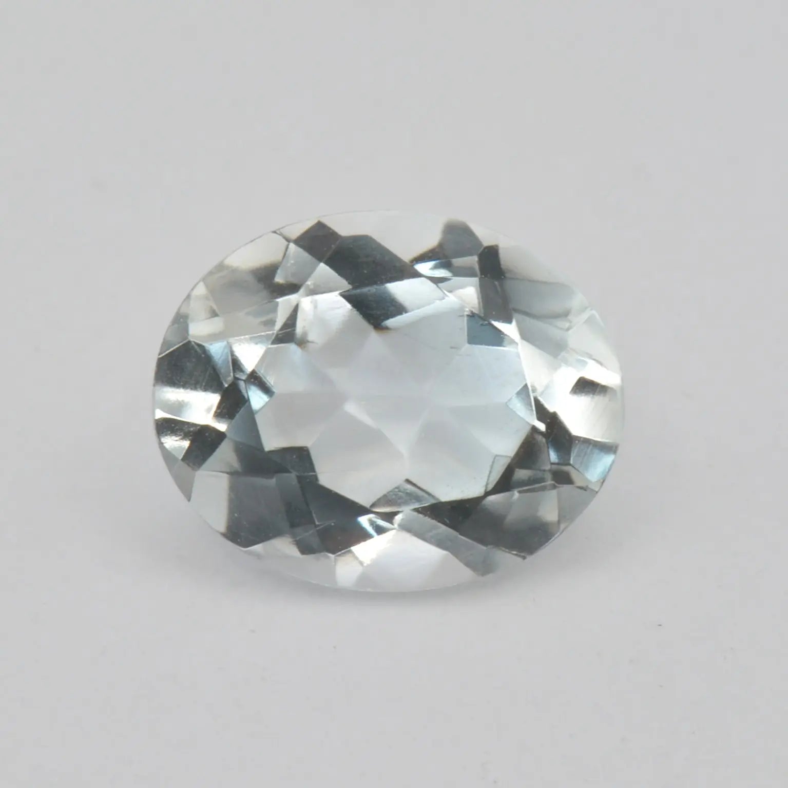 Pierre taillée Lot de 5 Topazes Incolores Ovales 10x8mm 