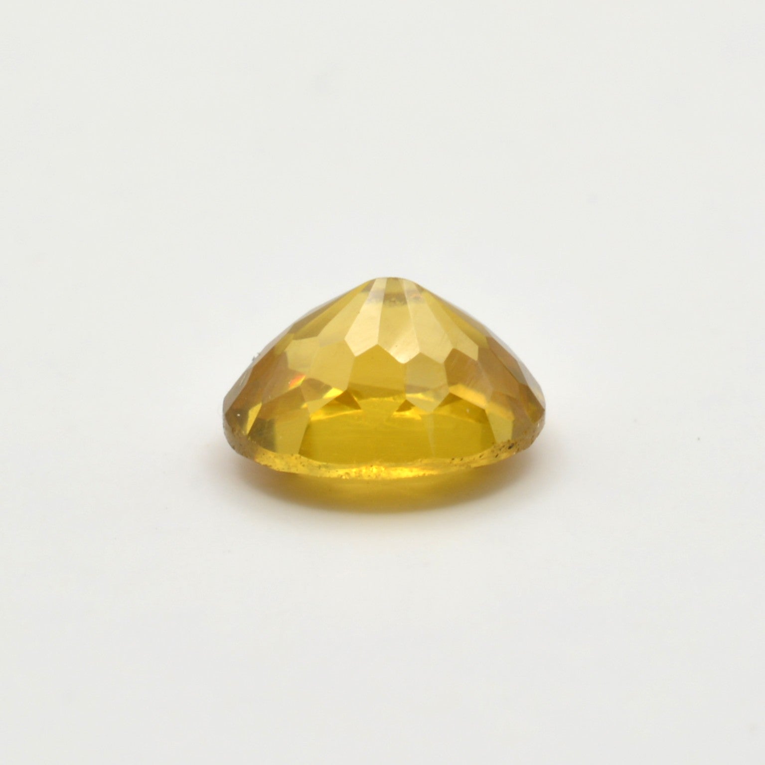 Pierre taillée Zircon Jaune Ovale 1,75ct