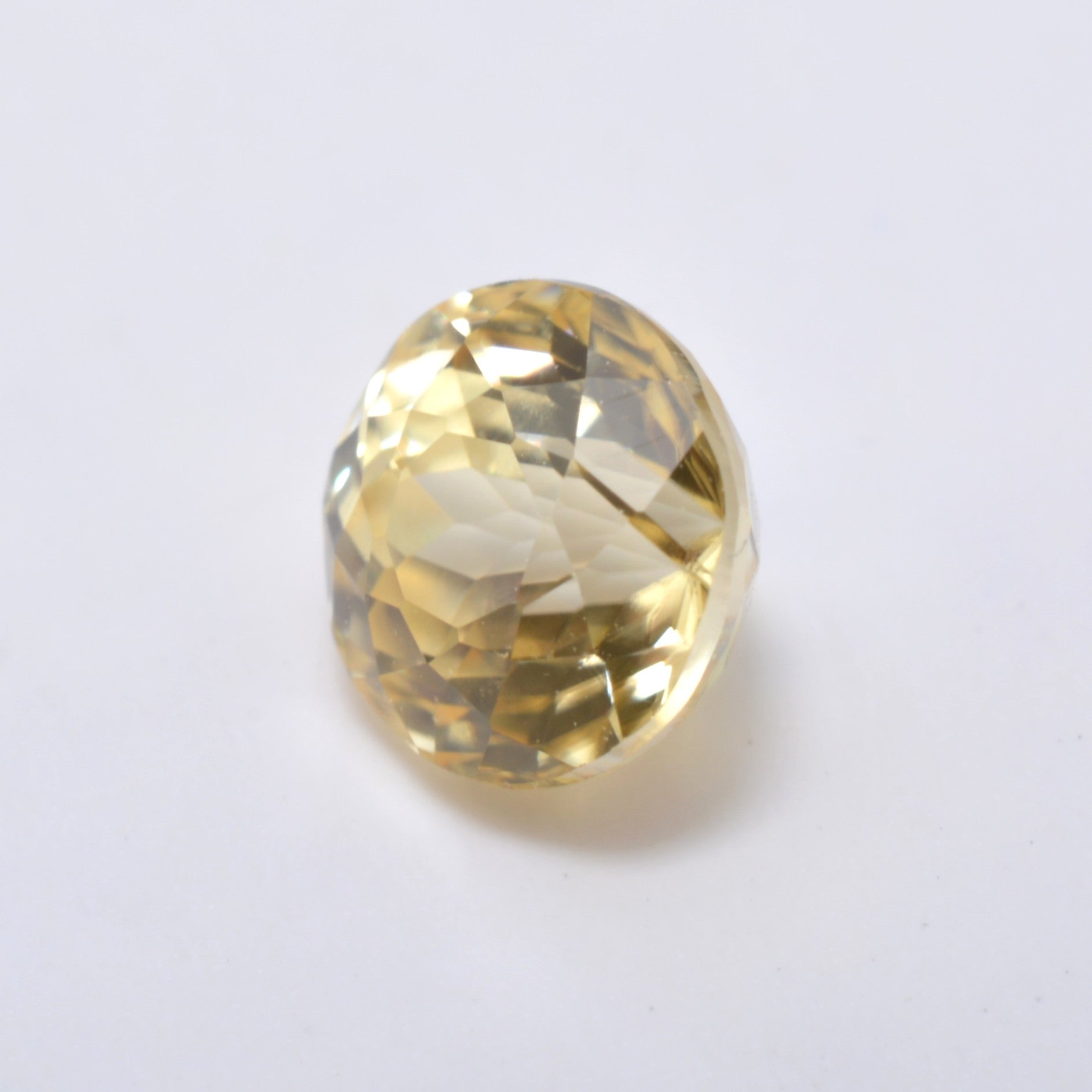 Pierre taillée Zircon Jaune Rond 1,01ct