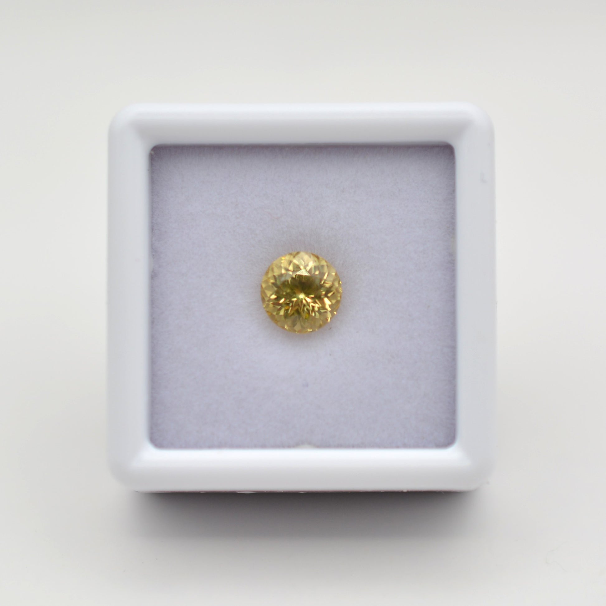 Zircon Jaune Rond 1,55ct [Pierre précieuse] 