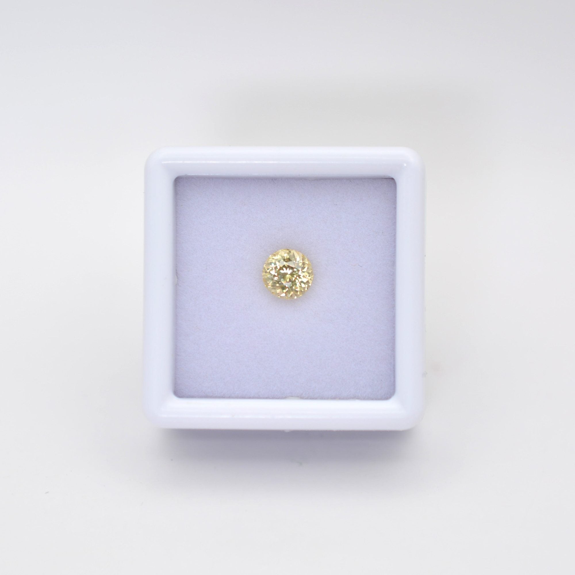 Pierre taillée Zircon Jaune Rond 1,01ct